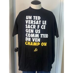 Lakers United Committed Champion Opening Night 2018 Black Shirt No I‎ In Team XL